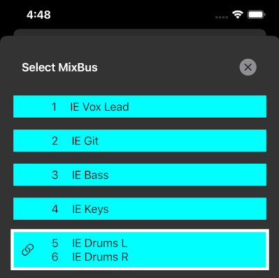 MXBus Bus Selector UI