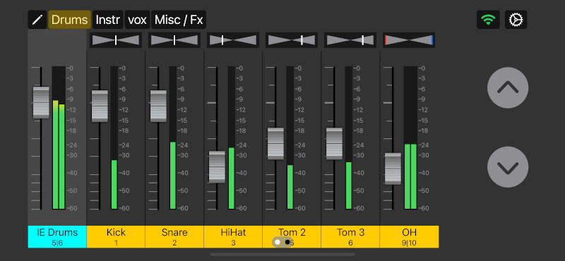 MXBus Mixer UI